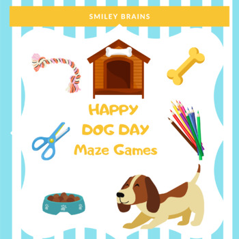 Preview of Happy Dog Day Maze Games - Happy Dog Day Activities