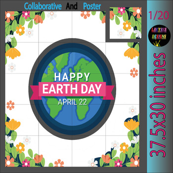 Preview of Collaborative Posters for Earth Day | Great Art Activity to Celebrate Earth Day