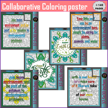 Preview of Happy Earth Day Quote : Collaborative Poster and Bulletin Board Project