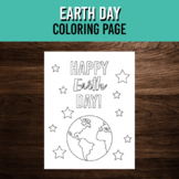 Happy Earth Day Coloring Page | Art Project for April | Pr