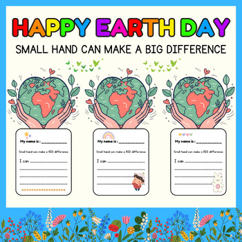 Preview of Happy Earth Day Door Decor, Bulletin Board l April Writ Craft l No Editable File