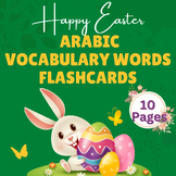 Happy Easter Arabic vocabulary words flashcards for high s