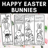 Happy Easter Bunnies Bookmarks | Happy Easter | Carrots | 