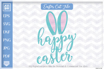 Download Happy Easter Bunny Svg Bunny Ears Easter Kids Easter Svg Tpt