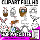 Happy Easter Clipart / vector / paint / labyrinth