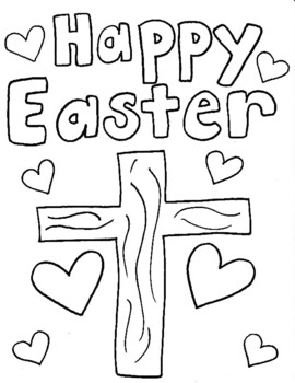 Happy Easter Cross PRINTABLE! by Celestino's Studio | TPT