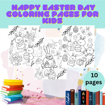 Continuous line drawing happy easter day Vector Image