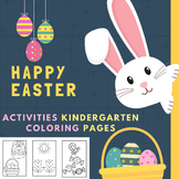 Happy Easter Holiday Activities Kindergarten Coloring Pages