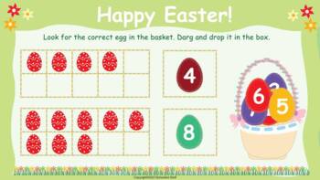 Happy Easter Math | Digital Interactive Drag and Drop Google Slides™