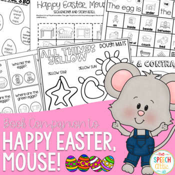 Preview of Happy Easter, Mouse!: NO PREP Speech and Language Book Companion