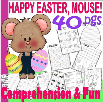 Preview of Happy Easter, Mouse! Read Aloud Book Study Companion Reading Comprehension