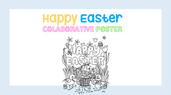 Preview of Happy Easter collaborative poster 25 pages