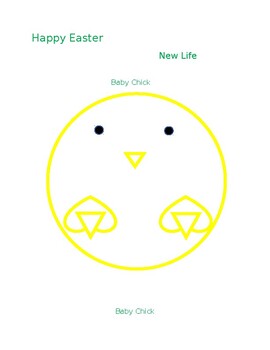 Preview of Happy Easter, Baby Chick and Baby Kit using shapes from Cutting Out Shapes