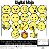 Emojis Clipart Set 2 NO FUSS TOU Moveable Clipart for Digi