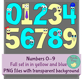 Happy Face Number Clip Art
