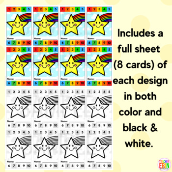 Punch Cards for Kids Happy Face Punch Cards Printable Punch Cards