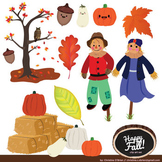 Happy Fall Clip Art Set