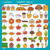 Happy Fall Clipart Autumn Smileys