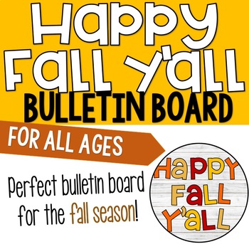 Preview of Happy Fall Y'all Bulletin Board