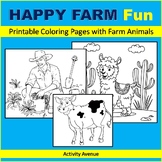 Happy Farm Fun: Printable Coloring Pages with Farm Animals