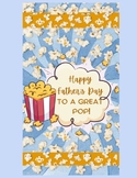 Happy Father's Day Popcorn Wrapper