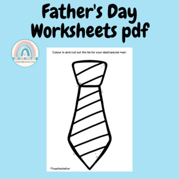Happy-Father's-Day-Worksheets by teachnchatter | TpT