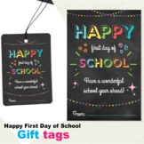 Happy First Day of School Gift tags, Back to school