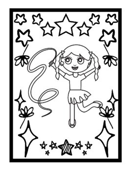 Gymnastics Coloring Book For Girl: 29 Gimnastics Coloring Pages with  Acrobatic, Cheerleader,Olympics. Perfect journal for Young Gymnasts Ages  4-8 Who