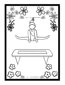 Gymnastics Coloring Book For Girl: 29 Gimnastics Coloring Pages with  Acrobatic, Cheerleader,Olympics. Perfect journal for Young Gymnasts Ages  4-8 Who