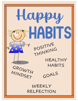 Preview of Happy Habits- Teaching Positivity and Setting Goals in the Classroom