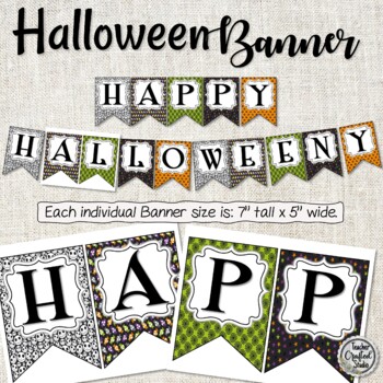 Happy Halloween Banner | Bulletin Board Banner | Halloween Decor