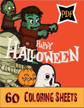 Halloween Coloring Book: For Kids Ages 4-8, 9-12 (Coloring Books