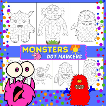 Happy Halloween Dot Markers Activity Book for Kids,Monster Dot Marker