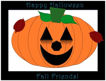 Preview of Happy Halloween Fall Friends poster