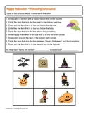 Happy Halloween ~ Following Directions and Conceptual Terms!