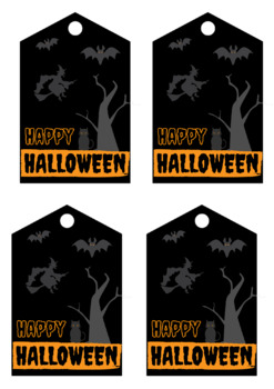 Happy Halloween | Halloween Gift Tags | Halloween Printable | TPT