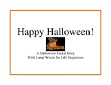 Happy Halloween Social Story with LAMP Words for Life sequ