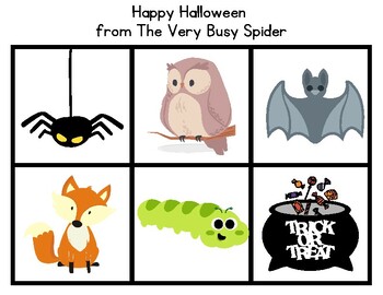 Preview of Happy Halloween from The Very Busy Spider Low-tech Communication Board
