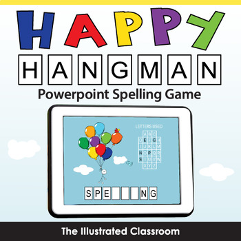 Preview of Happy Hangman Spelling Game Digital Resource