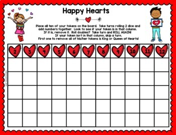 Free Valentine S Day Math Game Clear The Board By Bloomabilities