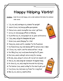 Happy Helping Verbs!  Practice Worksheet/Subject-Verb Agreement