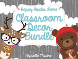 Happy Hipster Critters Classroom Decor BUNDLE