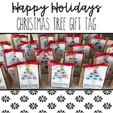 Happy Holiday Christmas Tree Finger Print Gift Tag FREEBIE