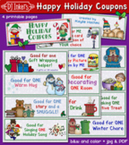 Happy Holiday Coupons - Printable Gift from the Kids for Parents
