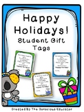 Happy Holidays! Student Gift Tags