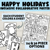 Happy Holidays Class Collaborative Poster | Class Mural Co