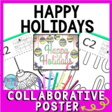 Happy Holidays Collaborative Poster - Team Work - Christma