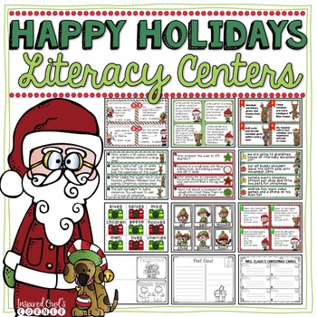 Preview of Literacy Centers - Holiday Theme