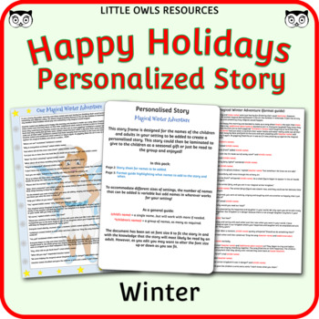 Preview of Happy Holidays Personalized Story - (Winter)