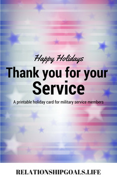 Preview of Happy Holidays! Thank you for your service!